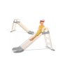 Nagy kerti csúszda gyerekeknek 140 cm, fix csúszda létrával, krémszürke