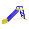 Nagy kerti csúszda gyerekeknek 140 cm, létrával rögzítve kék-sárga