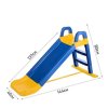 Nagy kerti csúszda gyerekeknek 140 cm, létrával rögzítve kék-sárga