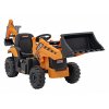 Dětský elektrický bagr 2v1 JCB žlutý05