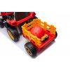 Dětský elektrický traktor BBH 030 s přívěsem červený10