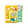 Oktatási puzzle Állatok kirakós Angoltanulás 48 részből áll