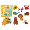 Oktatási puzzle Állatok kirakós Angoltanulás 48 részből áll