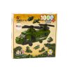 Építési készlet katonai helikopter zöld 1000 alkatrész