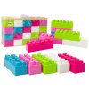 Nagy, hosszúkás építőkockák 20 db színes matricát tartalmazó tasakban