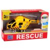 Sárga mentőhelikopter hangokkal és fényekkel, rotorral