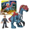 Jurassic World Imaginext Therizinosaurus és Owen figurák készlet
