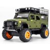 Fém terepkocsi hajtással, hanggal és LED lámpákkal 1:24