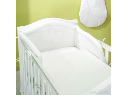 Povlečení - Srdíčka bílé