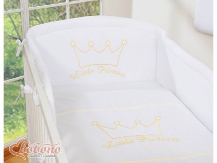 Povlečení s mantinelem - Little princess bílá