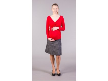 Těhotenská sukně Jeans černý melír, vel. S a XL