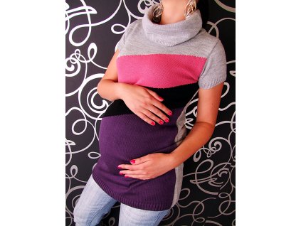 Tunika s roláčkem Julie - růžová