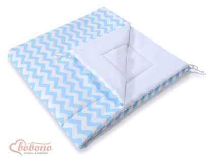 Podložka do teepee - Zig zag modré