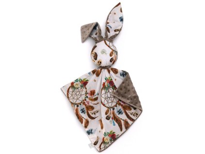 lapač snů na bílé, hnědá 1