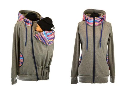 šedý melír, čáry, tm. modrá 1