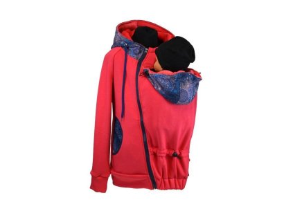 korálová, modrorůžová obloha, tm. modrá 2