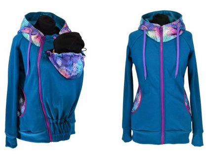 petrolej, duhové mandaly, fialová 1