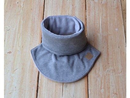 2 druky teplákovina šedý melír 1