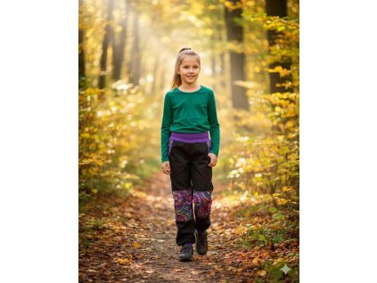 černá, kaleidoskop fialová 1