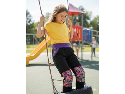 černá, ornamenty, fialová 1