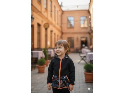 černá, play, oranž