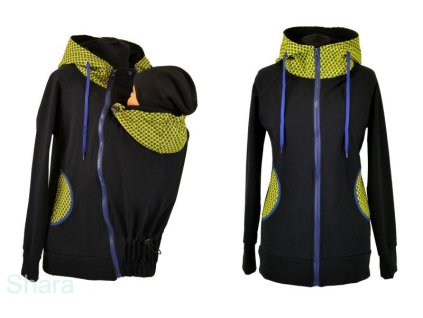 černá, hvězdičky, tm. modrá 1