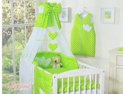 šif zelená s puntíčky 1