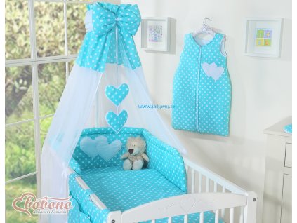 šif tyrkysová s puntíčky 1