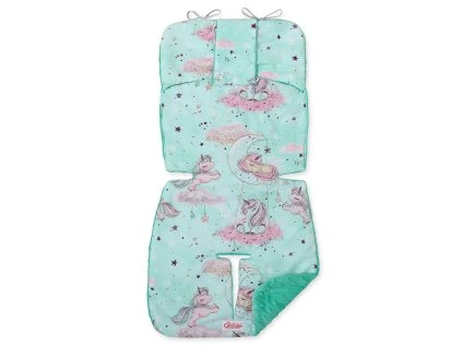 noční obloha s jednorožcem mátová