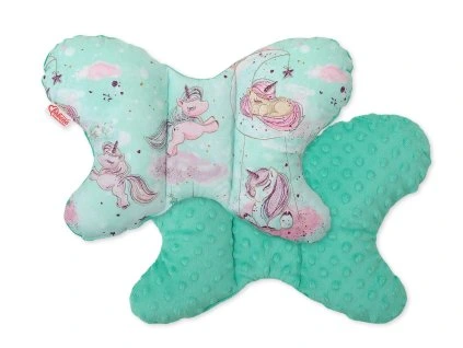 noční obloha s jednorožcem mátová