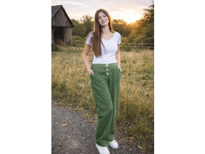 kalhoty zelené 1