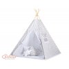 Teepee mini sada - Zig zag šedé