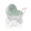 Kočárek pro panenku nízký bílý - Stella šalvěj