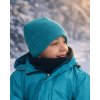 zimní čepice tyrkysová 3