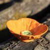 Keramická mistička - Islandský mák oranžový