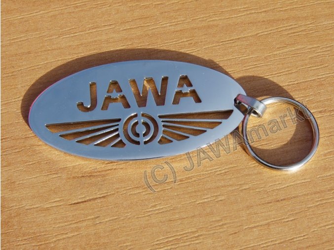 Anhang JAWA Logo - polierte Edelstahl