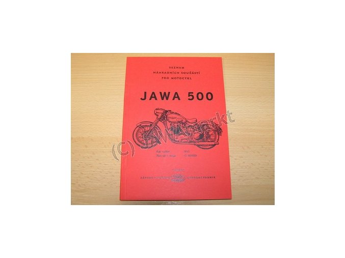 Katalog náhradních dílů 500 OHC 01