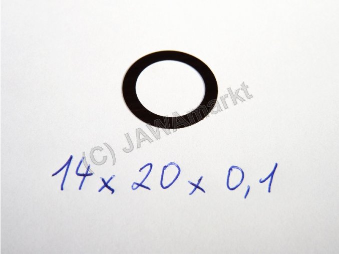 Spacer ring for gearbox 14 x 20 x 0,1