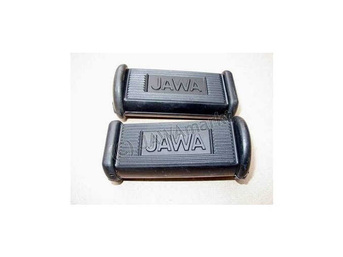 Front footrest rubber - with logo