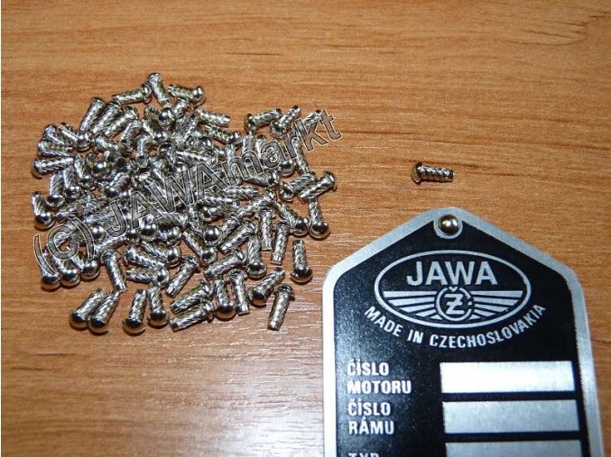 Original rivet for type label - 1 Pcs