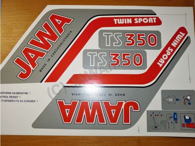 Sticker set JAWA - 632,638,639 - Typ 1