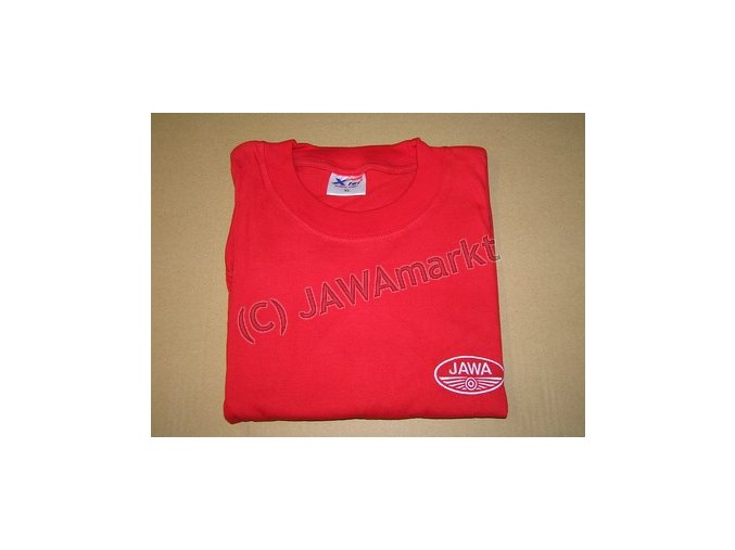 Tričko logo JAWA červené - L
