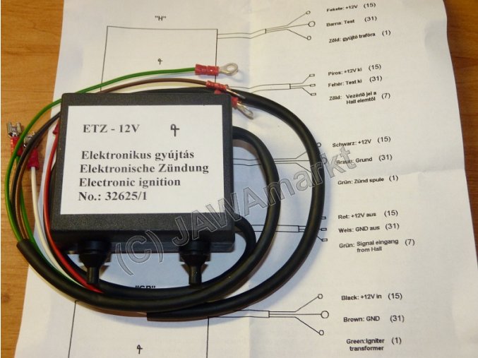 Electr. Tyristor for ignition MZ ETZ - Hungary/Germany