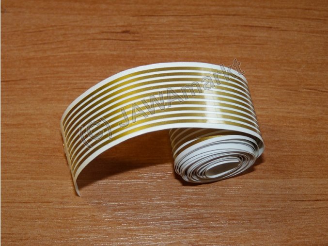 Samolepka - zlaté linky - 1,5x 1500mm