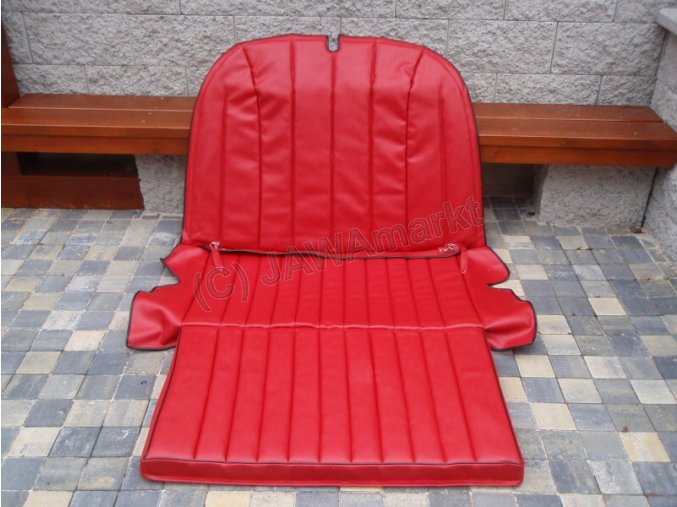 Seat Velorex 3wheel - red with black hem