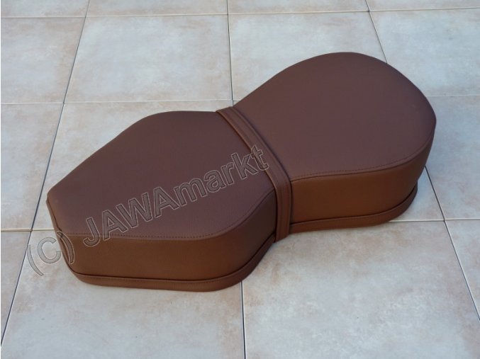 Seat 354/353 brown, CZECH - leatherette