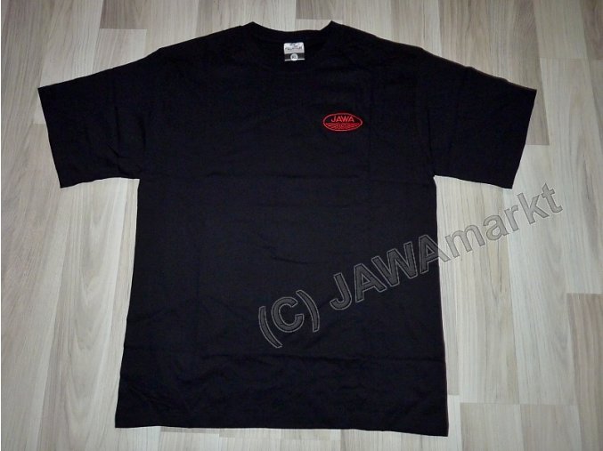 Tričko logo Jawa černé - L