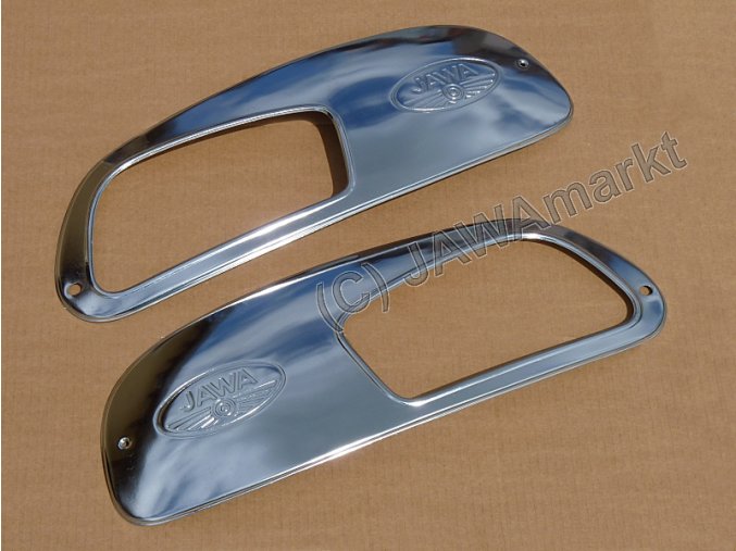 Sidecovers for fuel tank Jawa 634 - Chrom