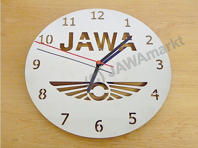JAWA hodiny - leštěný nerez, 20cm