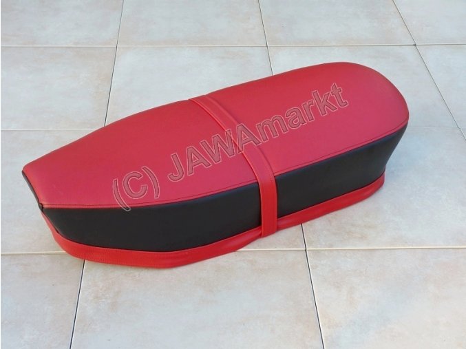 Seat 360/559 red/black, CZECH - leatherette